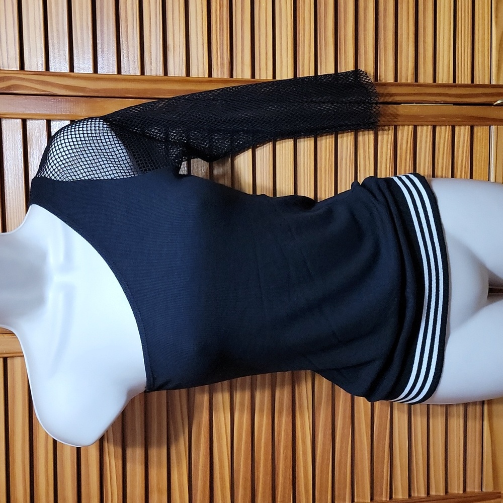 Black One Sleeve Top size Medium